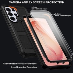 Samsung Galaxy S26 Ultra Case with Belt Clip Holster, Heavy Duty Shockproof Bump