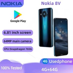 Original Nokia 8 V 5G UW 4GB+64GB 64MP Unlocked Android Smartphone New Sealed