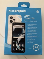 AT&T Verge 2 5G, 64GB, Ivory White – At&t Prepaid Smartphone – Brand New Sealed