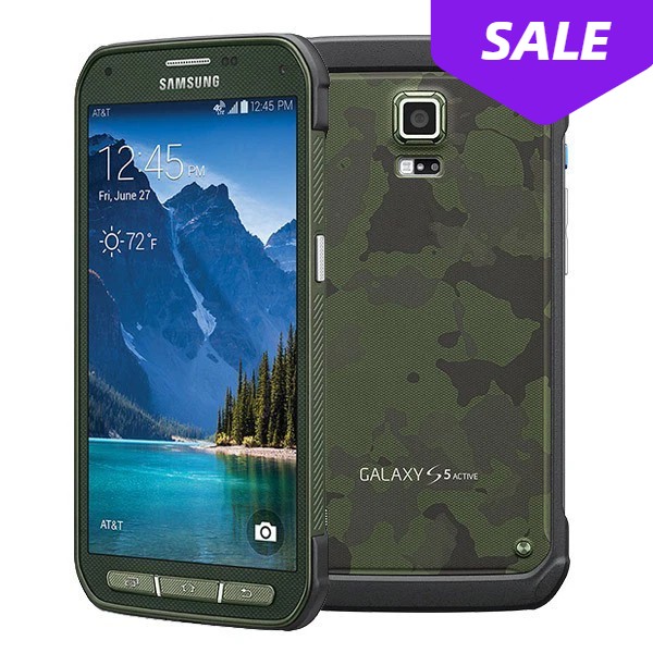 Samsung Galaxy S5 Active G870A 32GB 2GB RAM LTE Android Smartphone Grade B Green