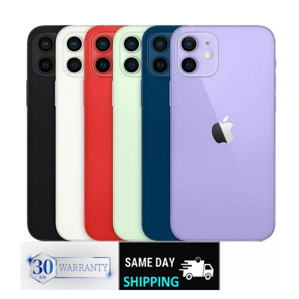 Apple iPhone 12 64GB/128GB Unlocked Tmobile Att LTE 4G iOS Wi‑Fi