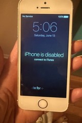 Apple iPhone 5s Gold A1533 Disabled Powers On For Parts or Repair
