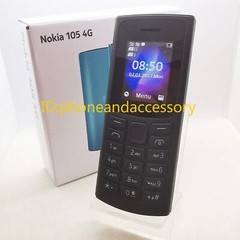 Original Nokia 105 4G Black Blue Dual SIM Unlocked cell phone – New Sealed