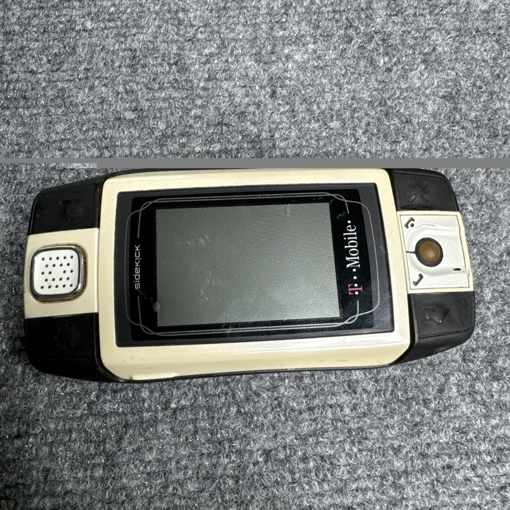 T-Mobile Sharp Sidekick iD PV150 Slider Cell Phone White Not Tested for parts