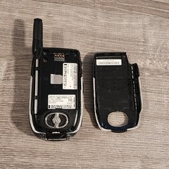 Motorola i530 iDEN Black & White Flip Phone Nextel PTT 💥Parts Or Repair Only💥
