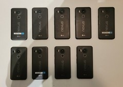 Lot of 10 LG Nexus 5X for parts or repair