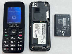 ALCATEL ONETOUCH 1018B CINCH CELL PHONE + CAB22D0000C1 BATTERY