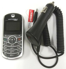 Motorola C series C139 – Black and Silver ( TracFone ) Cellular Phone – Bundled