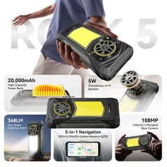 Blackview ROCK 5 4G LTE AI Rugged Smartphone Android 16 Waterproof NFC 20000mAh