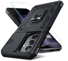 For Samsung Galaxy A26 5G Black Case With Heavy Duty Shockproof Protective Cover