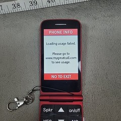 Jitterbug Flip 4043S Red 4G LTE Senior Phone Powers On No SIM Read Desc