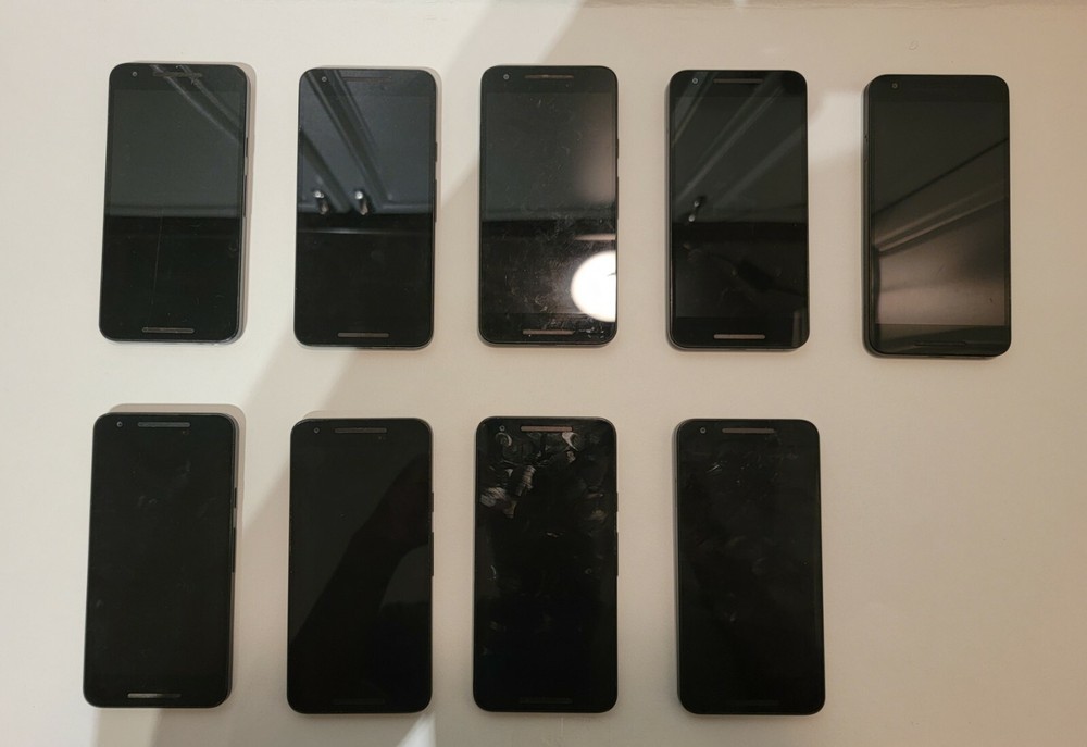 Lot of 10 LG Nexus 5X for parts or repair