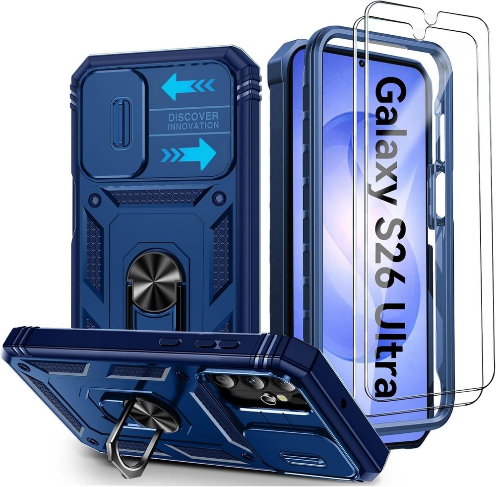 For Samsung Galaxy S26 Ultra 5G Case w/ Magnetic Kickstand & Camera Phone Cover
