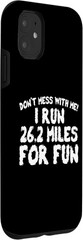 iPhone 11 Funny Running Quote 26.2 Marathon Runners Gift Phone Case