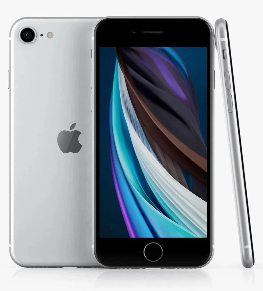 Apple iPhone SE 2nd 64GB White Unlocked Smartphone – Premium 90+ Battery