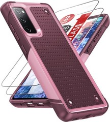 Heavy Duty PC Back Case for Samsung Galaxy S20 FE 5G with 2 Screen Protectors