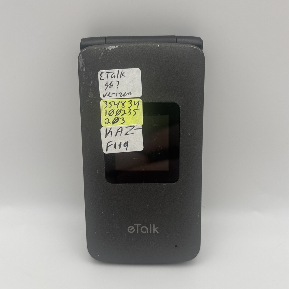 KAZUNA eTalk F119 4G VoLTE (Verizon) Flip Phone TESTED