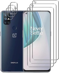 3+3PCS Screen Protector & Camera Lens Protector for OnePlus Nord N10 5G Anti Scr