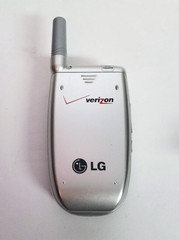 LG VX3300 Verizon Wireless Flip BLACK BLUE Faceplate Cell Phone Clean Working