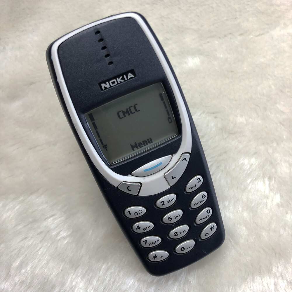 Nokia 3310 Navy blue Unlocked 2G GSM 900/1800 Mobile Phone (with Snake II Game)