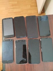 Lot of 8 Motorola Moto Z2 / G7 Power and other For parts