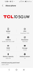 TCL 10 5G UW – 128 GB – Diamond Gray (Verizon) (Single SIM)