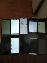 Lot of 10 Mixed Brand LG /hTC/TCL/Nokia and other 32GB Smartphone