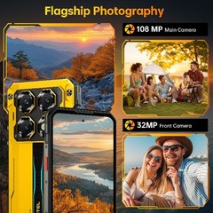 OUKITEL WP60 5G Rugged Phone 24GB+256GB 7.2″ Display 10000mAh Android15 T-Mobile