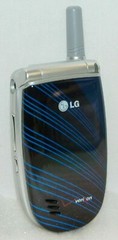 LG VX3300 Verizon Wireless Flip BLACK BLUE Faceplate Cell Phone 1xRTT Grade B
