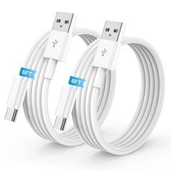 2Pack 6FT USB to USB C Cable for iPhone 17 16 15 Charger Cord, for iPad Pro 12.9