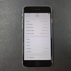 iPhone SE A2275 64GB – Locked to Verizon iOS Smartphone – White GRADE A