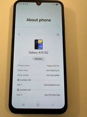 Samsung Galaxy A15 5G 4GB RAM 128GB SM-A156U1/DS Aura Blue Used No Sim Card