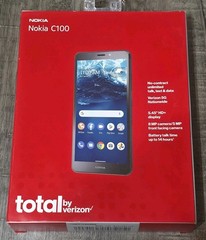 Nokia C100 TOTAL BY VERIZON 32GB Black Prepaid Smartphone