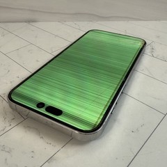 iPhone 14 Pro Max 256GB Unlocked Silver A2651 Cracked Screen LCD #H249