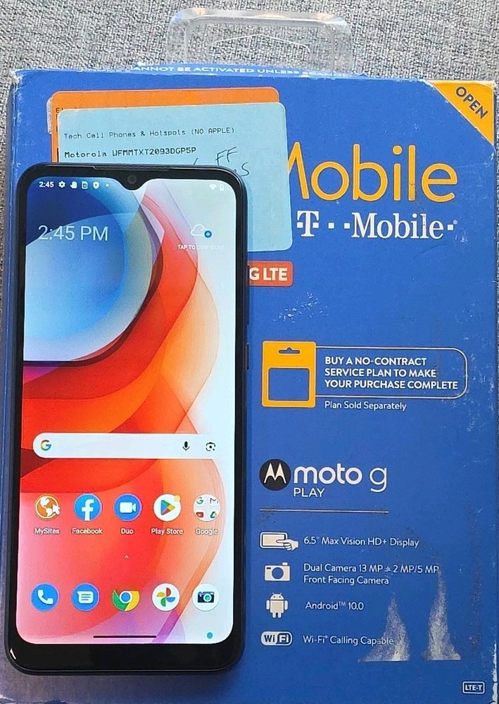 Motorola Moto G Play, 32GB, XT2093DL, Family Mobile, Android, 4G-LTE, GSM, A+++