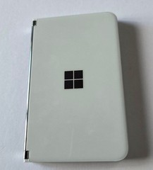 White Microsoft Surface Duo 2 Android Phone 128GB -Works but CRACKS near Camera