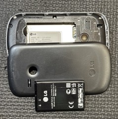LG AN200 Saber Vintage Gray QWERTY Keyboard Phone for Collectors