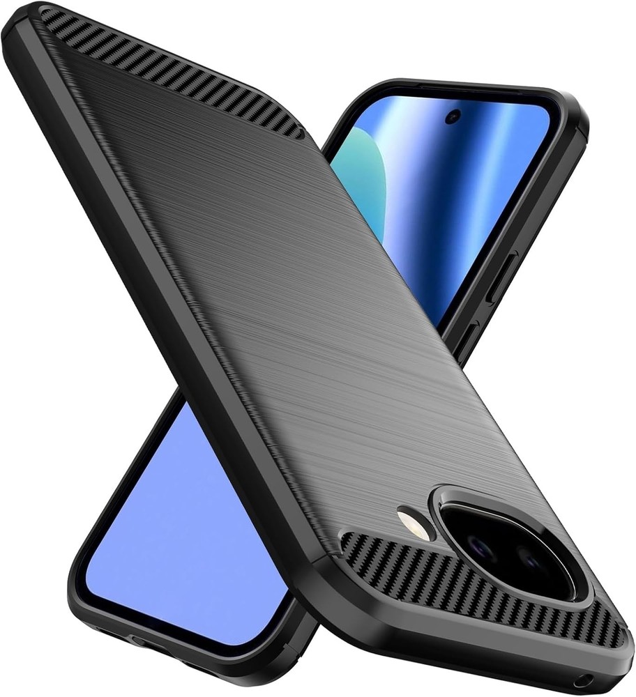Designed for Google Pixel 10a Case, Slim Shockproof TPU Bumper Cover, Black