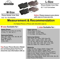 Leather Phone Holster with Belt Clip for iPhone 17/16/15 Pro Max & Plus – Darkbr