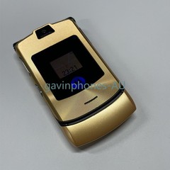 Unlocked Motorola RAZR V3i Dolce Gabbana Gold GSM Flip Bluetooth Mobile Phone