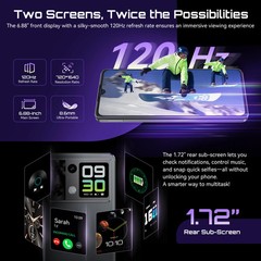 Cubot P90 Android 15 Smartphone 24GB RAM 256GB ROM 6.88″ 120Hz 64MP 5100mAh