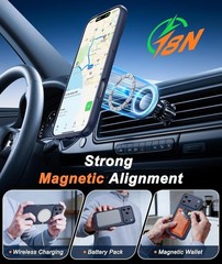for iPhone 17 Pro Max Case Solid Blue Matte Magnetic Phone Screen Protector