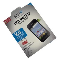 NEW LG Optimus Fuel Net10 Wireless Smart Phone Android BURNER