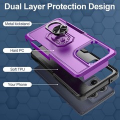Motorola Moto Edge 5G 2025 Case, Heavy Duty Shockproof Dual Layer Rugged Cover