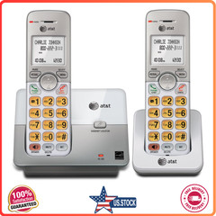 AT&T 2 Handset Cordless Home Phone System Caller ID Call Waiting Speakerphone