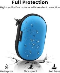 Earbud Case Holder Earphone Case Wired Headphone Storage Pouch Hard EVA Small Zi