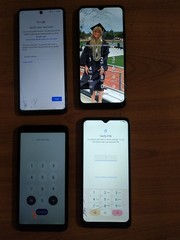 Lot of 4 Mixed model T-Mobile TCL Smartphone For part