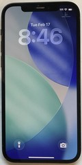USED BLACK GSM UNLOCKED iPhone 12, 64GB A2172 MGF43LL/A WITH 88% BATTERY HEALTH.