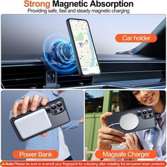 for Samsung Galaxy S25 Ultra Case with Magnetic,[Compatible with MagSafe][12Ft M
