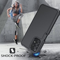 Samsung Galaxy A32 5G Case 6.5″ Belt Clip Holster Shockproof Protective Black